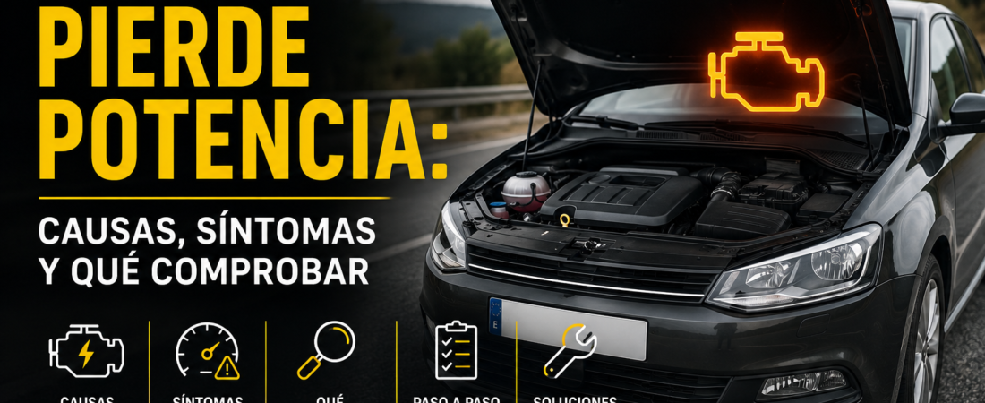 Mi coche pierde potencia: causas, síntomas y qué comprobar