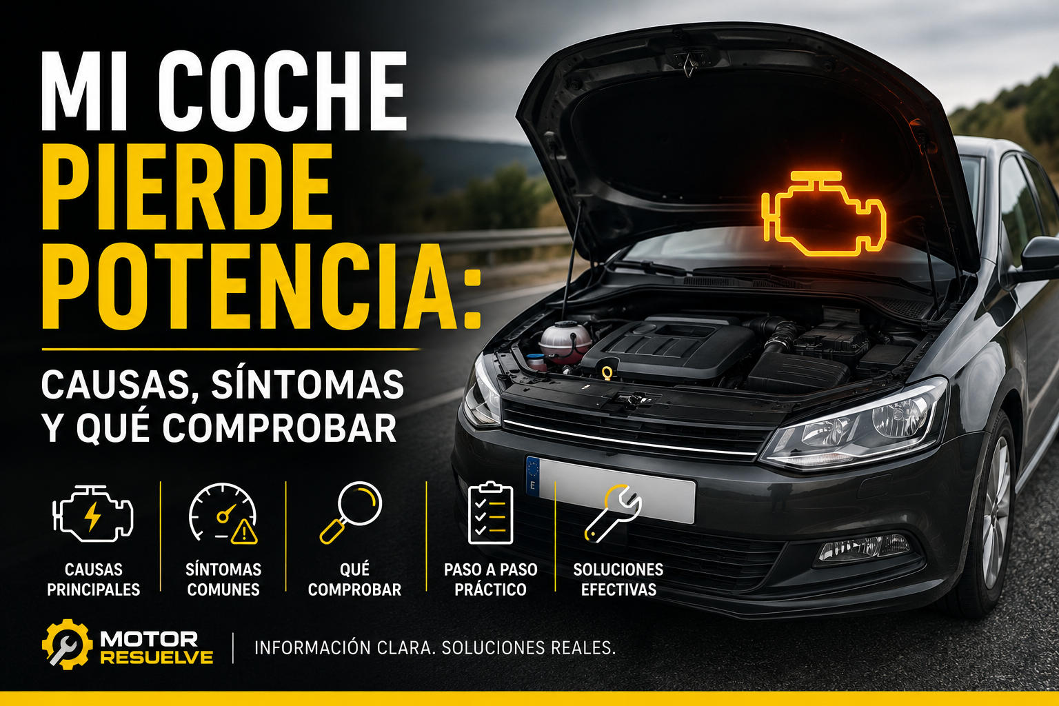 Mi coche pierde potencia: causas, síntomas y qué comprobar